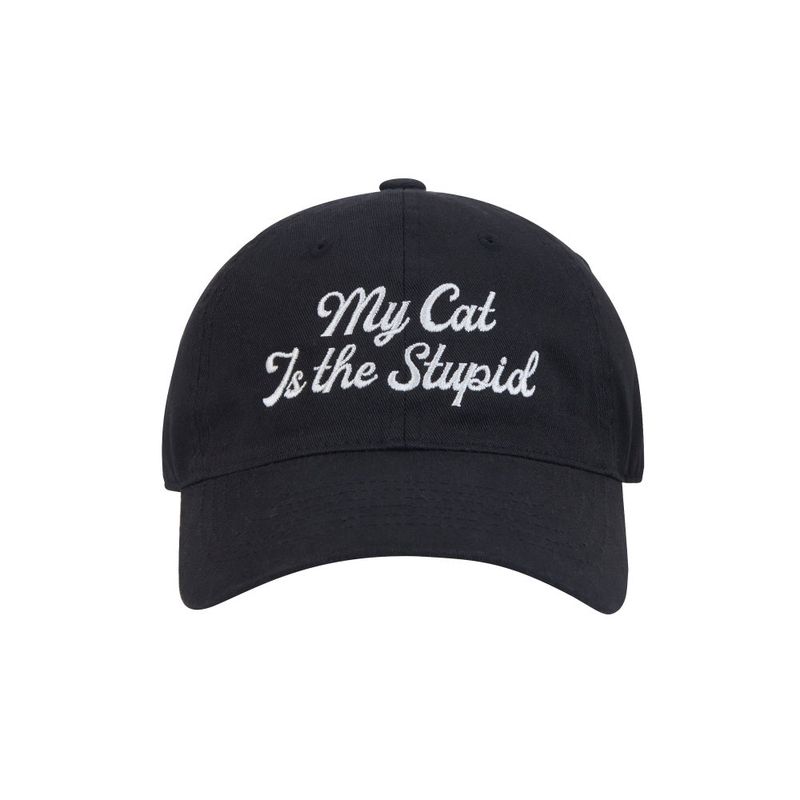STUPID CAT BALL CAP_BLACK