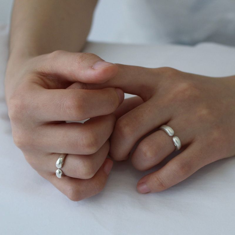 Open gem ring (Glossy)