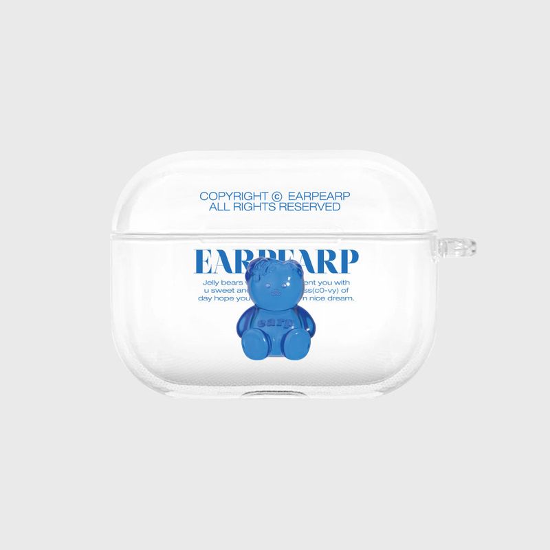EARPEARP(アプアプ)の「LITTLE JELLY COVY-BLUE(AIR PODS PRO-CLEAR HARD)(Smartphone Accessories)」