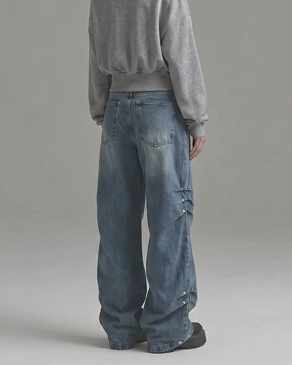 (W's) Side Rivet Denim Pants