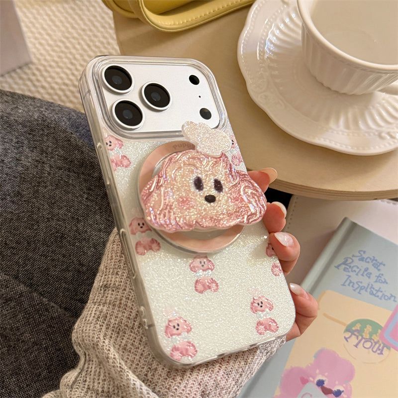 Bling Bling Glitter Chef Puppy Talk iPhone Case