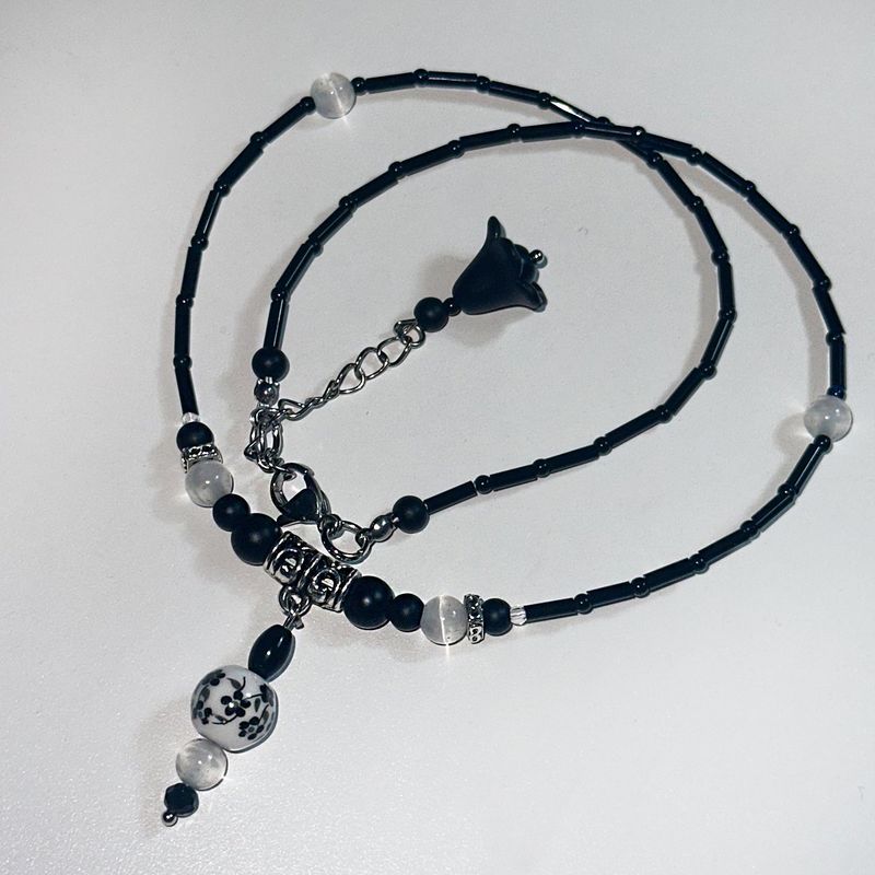 白雲 Cats Eye Gemstone Beads Necklace