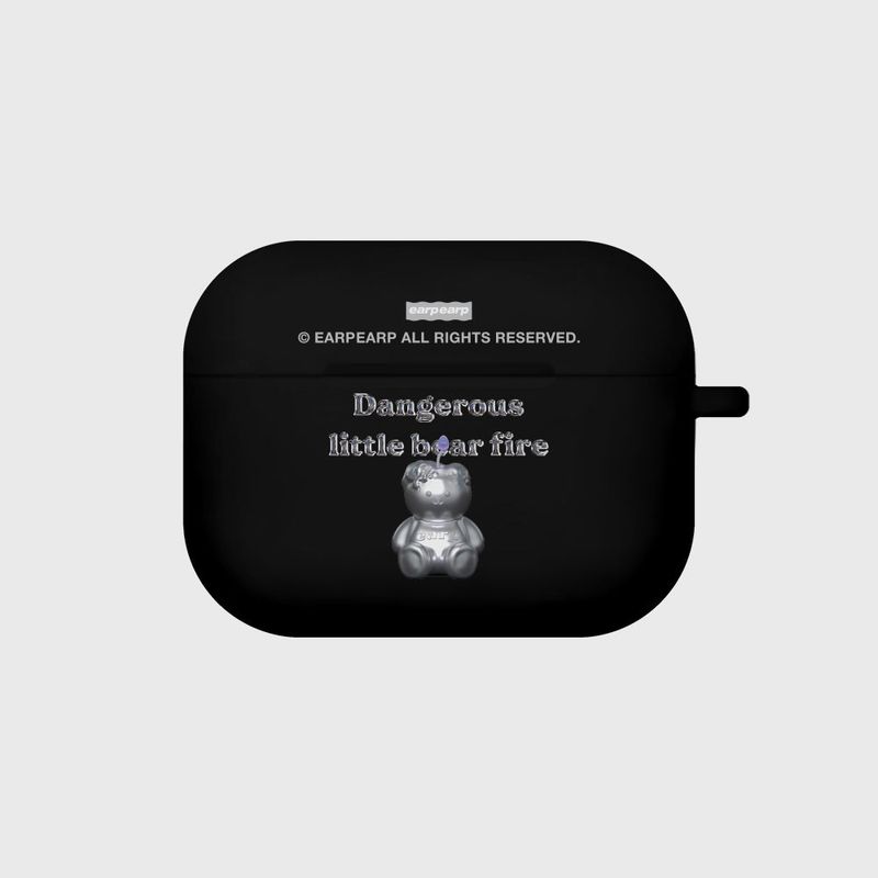 EARPEARP(アプアプ)の「LITTLE FIRE STEEL COVY-BLACK(AIR PODS PRO-COLOR JELLY)(Hats)」