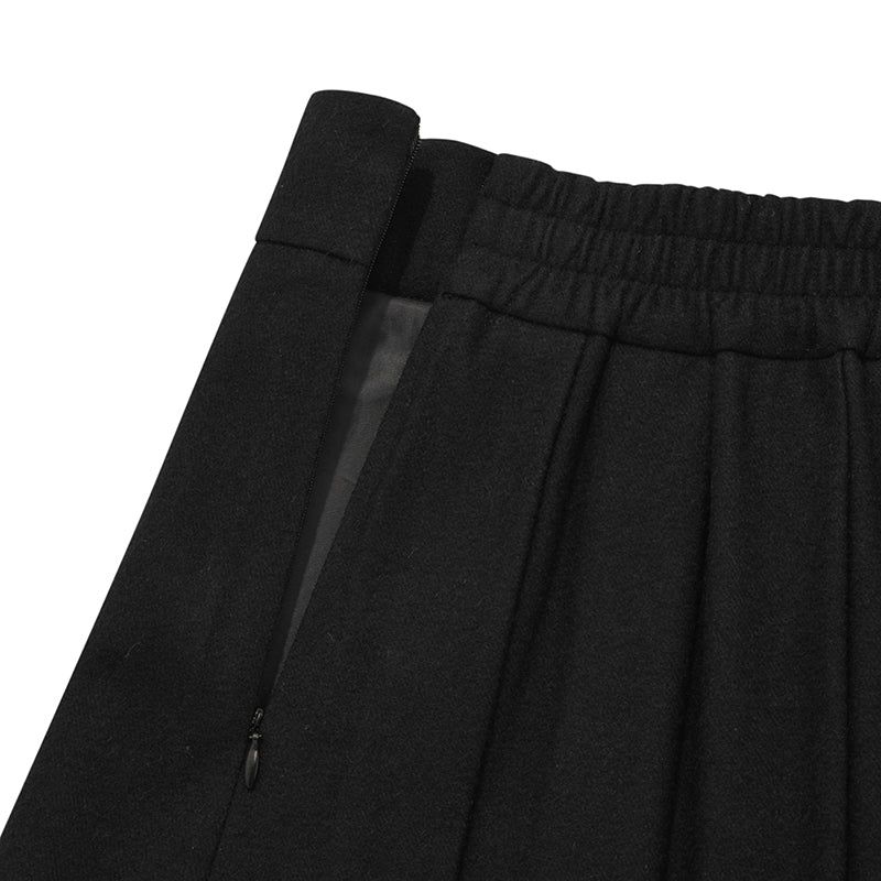 KIRSH MIDI PLEATS SKIRT[BLACK]