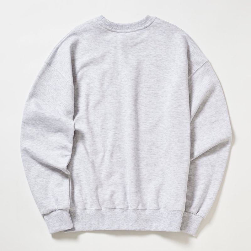 PEACHES DRAWING SWEATSHIRT_WHITE MELANGE