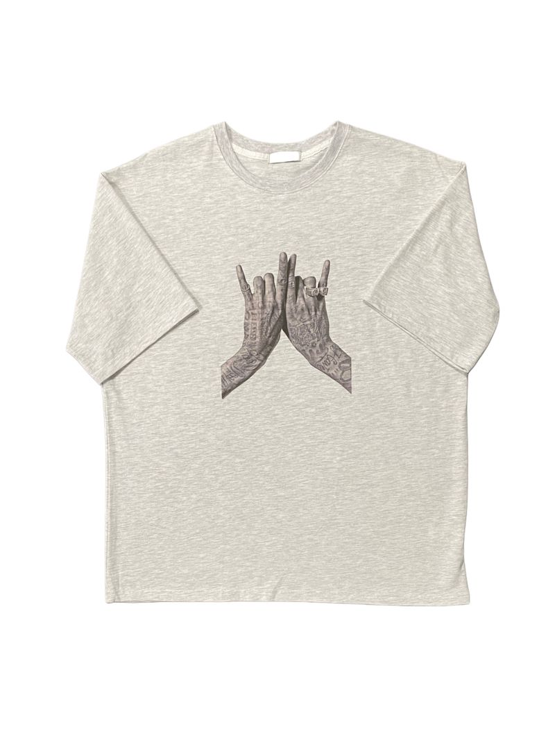 Sign Cut Over Short Sleeve Tee 4C