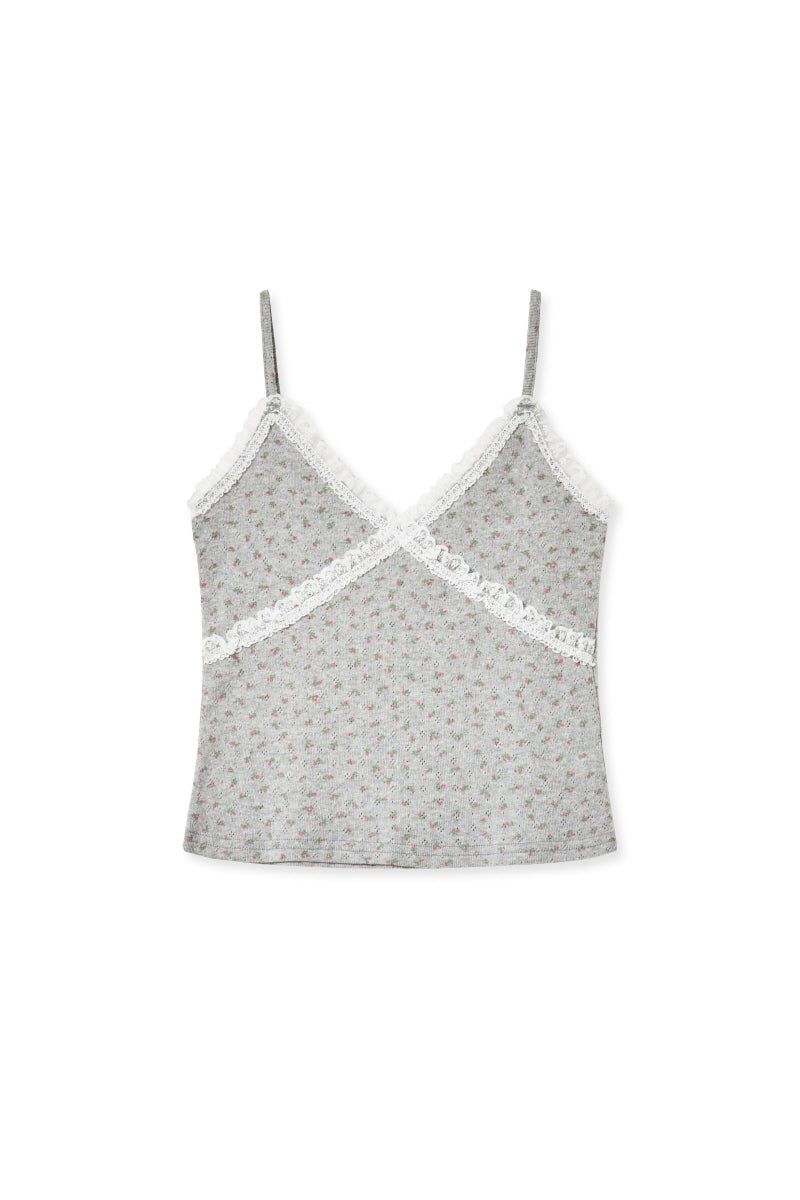 fl lace top (grey)