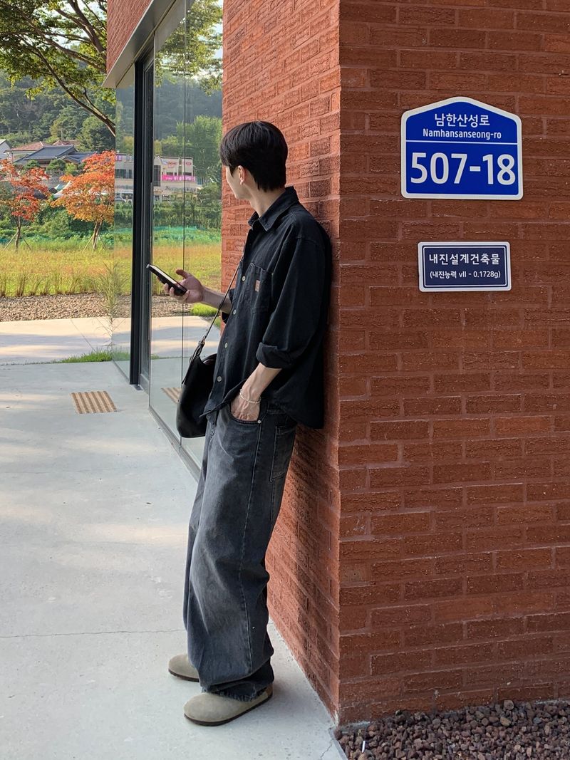 MR Dat long wide Denim