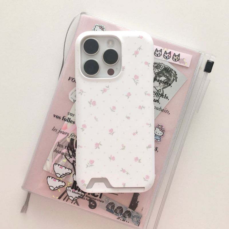 Dot Rose Card Poket Case