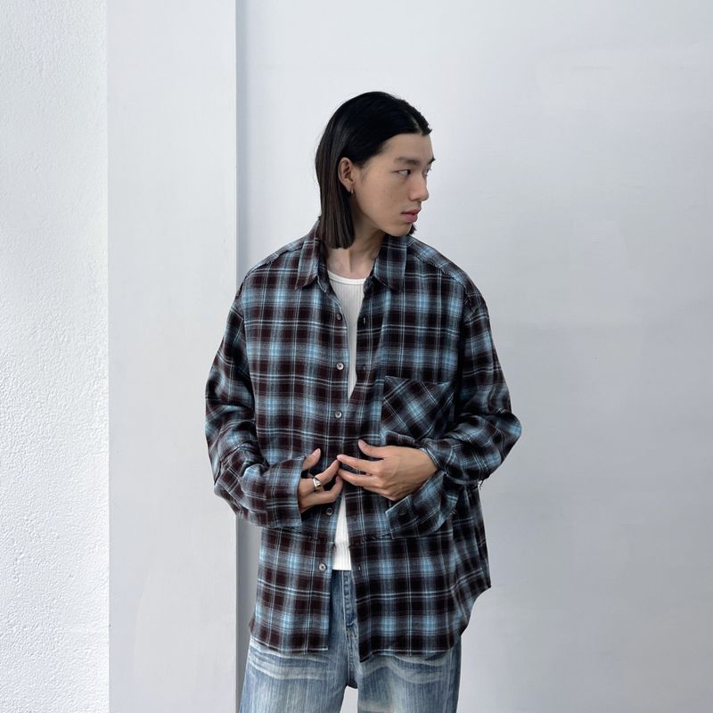 Patchwork Check Shirt