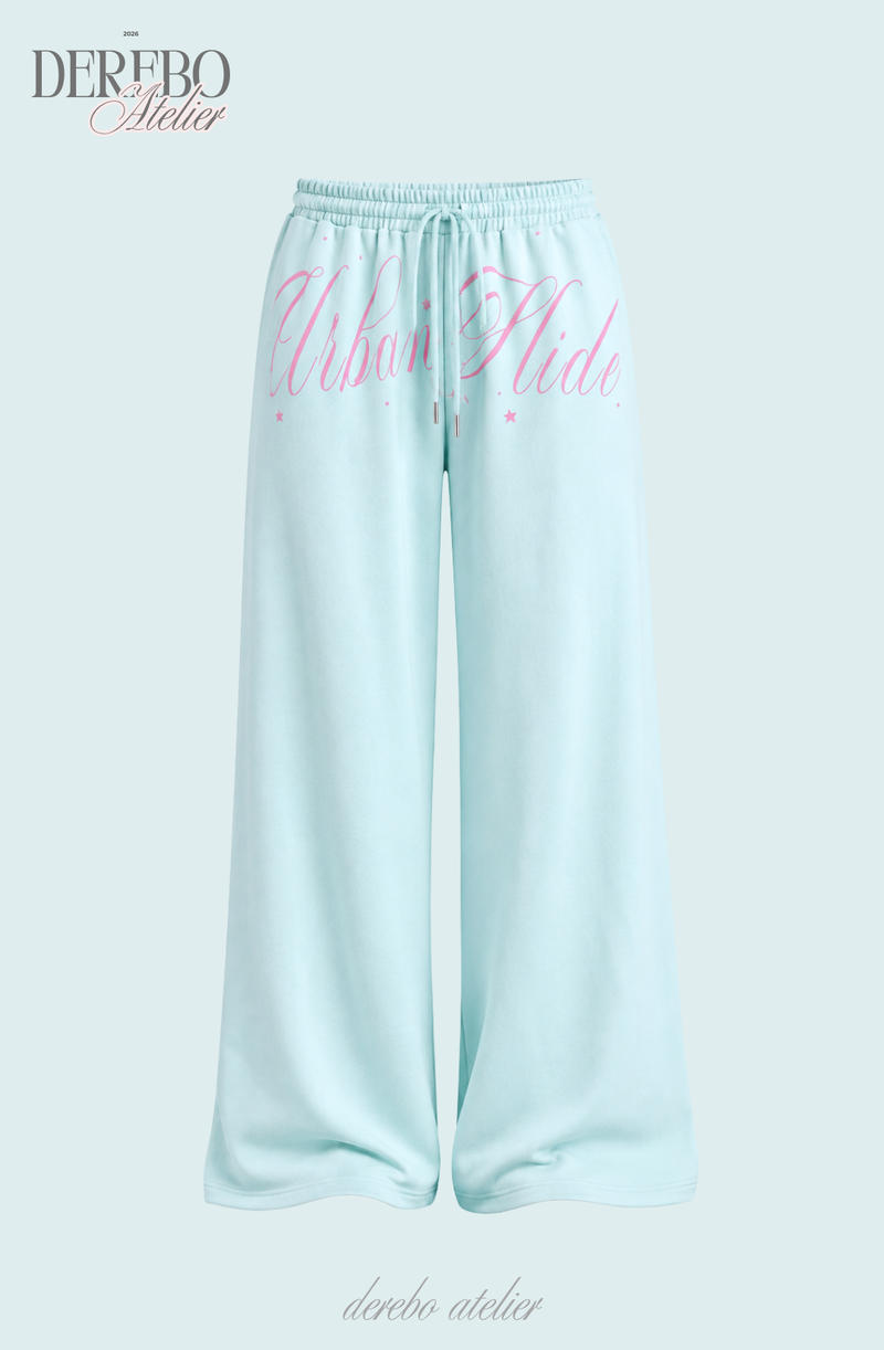 Taylor Mint Lettering Casual Wide Pants (TOP)