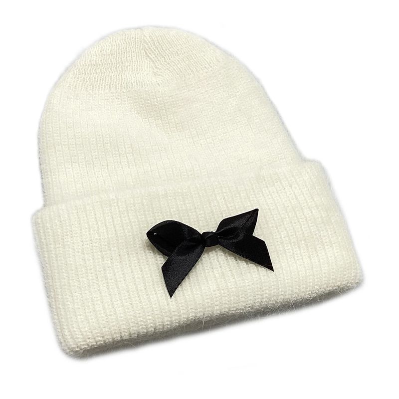 OTHER-worldly（アザーワールドリー）の「Big Ribbon Angora Beanie [Ivory]（Hats）」