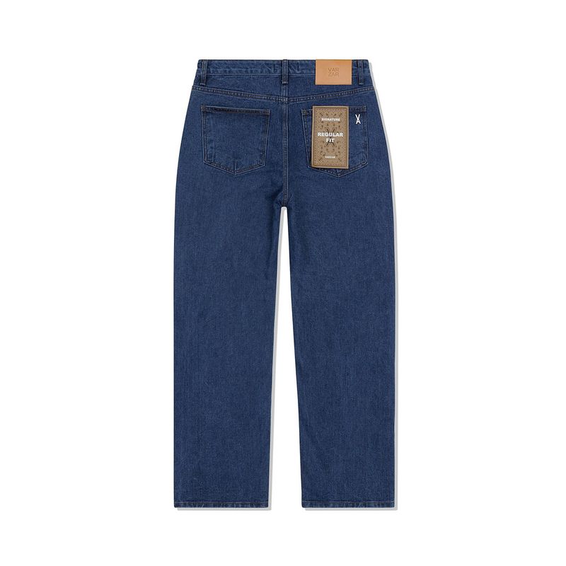 Signature Stud Regular Fit Denim Pants Dark Indigo