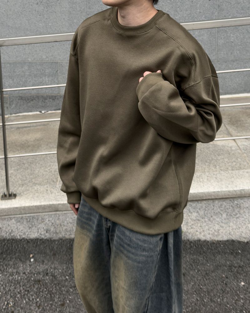 Bael plain cut overfit sweatshirt