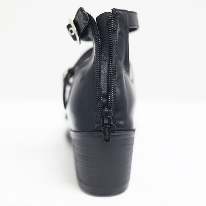 City Buckle Strap Mid Heels