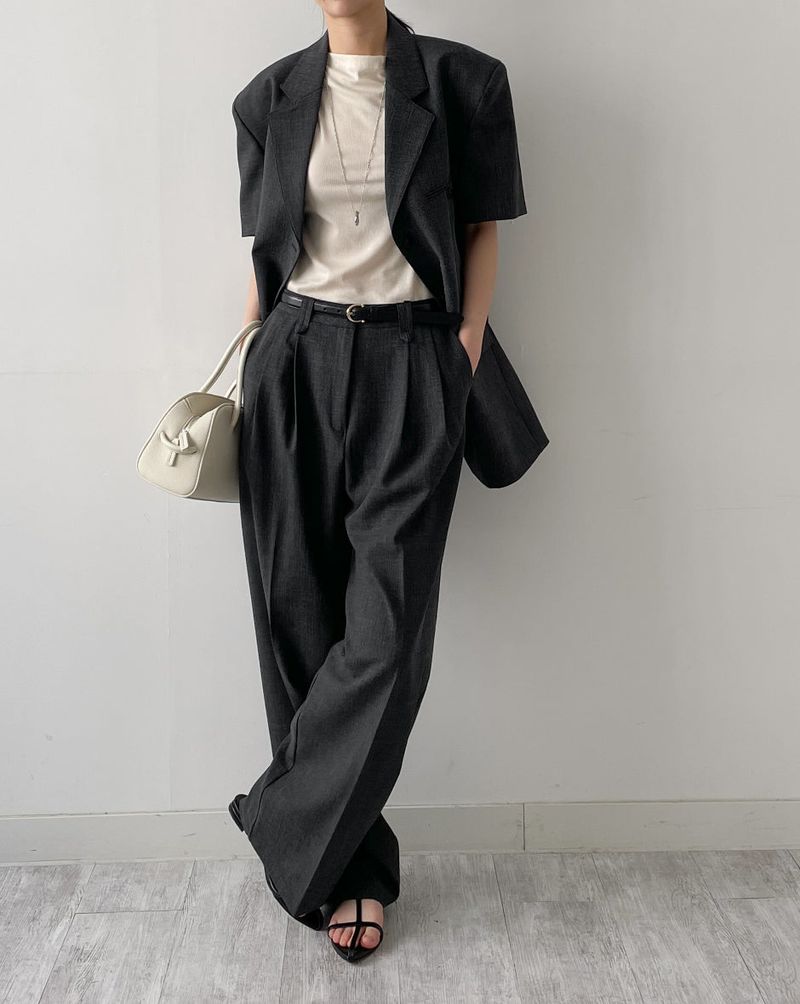 Florence Two Tuck Wide Slacks
