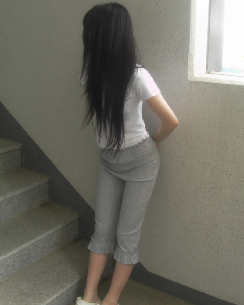 frill leggings pants