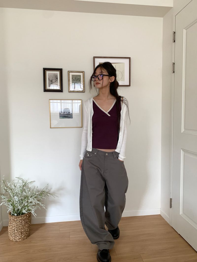 WOOL V-NECK CARDIGAN (5C)