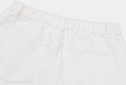 Pierre Back Banding Washed Wide Pants