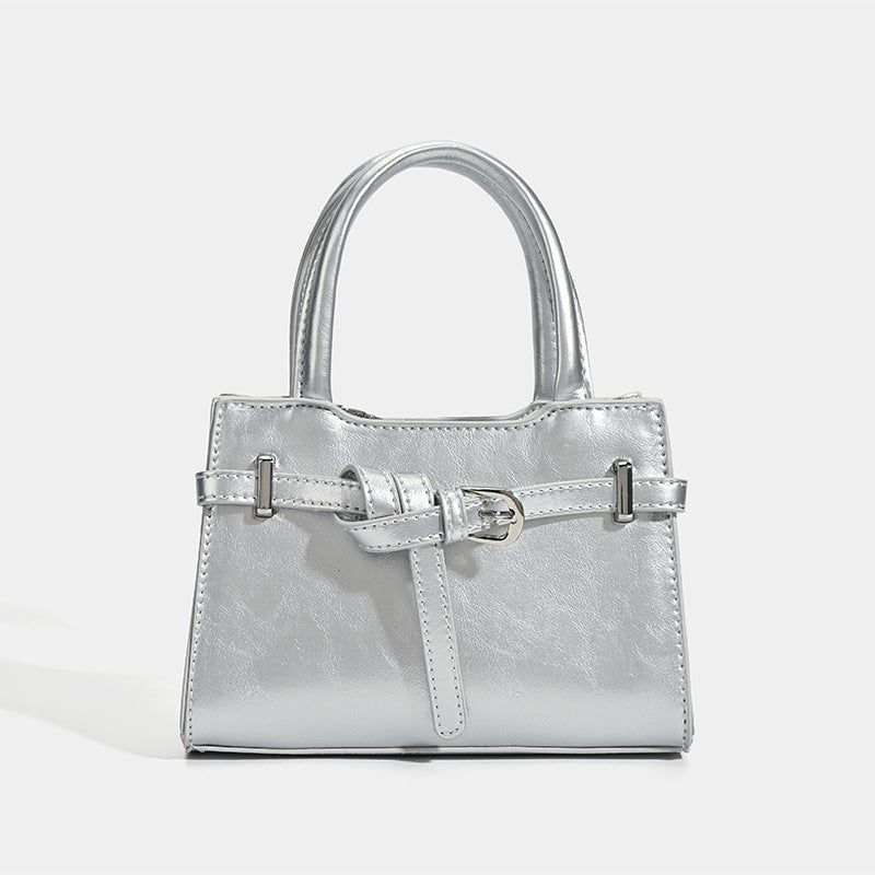 Mini Buckle Square Lock Tote Shoulder Bag