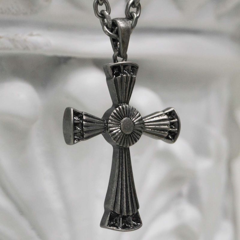 BLESSED BULLET（ブレスドブレット）の「[BLESSEDBULLET] BEAMS cross II chain necklace_dark silver（Accessories）」