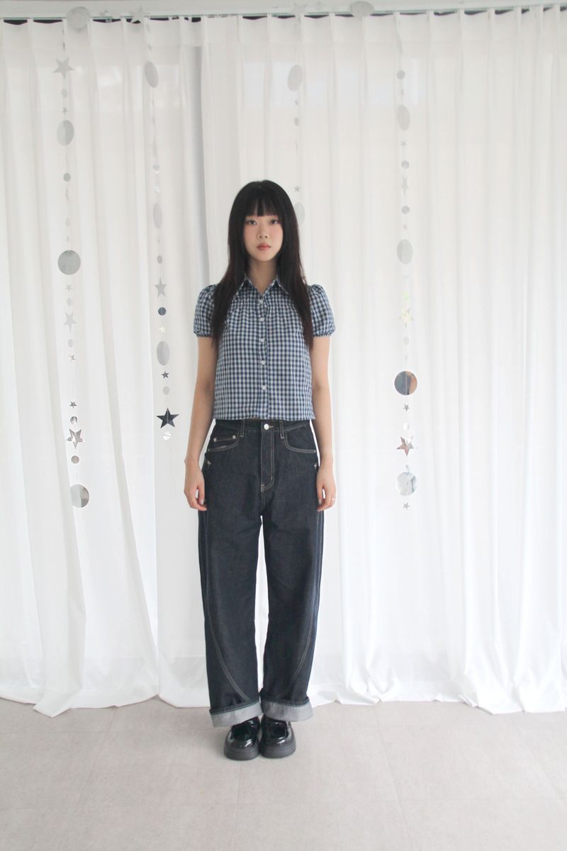 Wave point denim