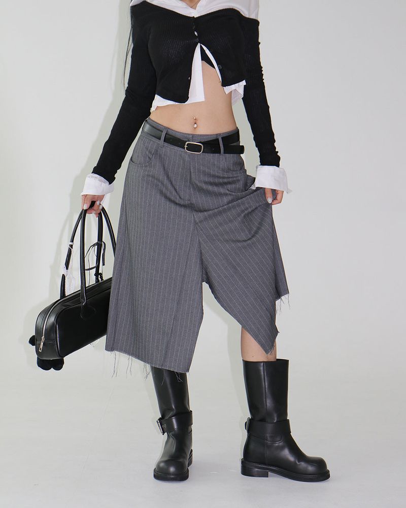Delight-J(ディライトジェイ)の「Bermuda Stripe Midi Skirt(Skirts)」