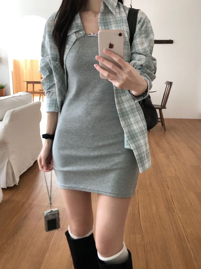 Ribbon Long Sleeveless (3 colors)