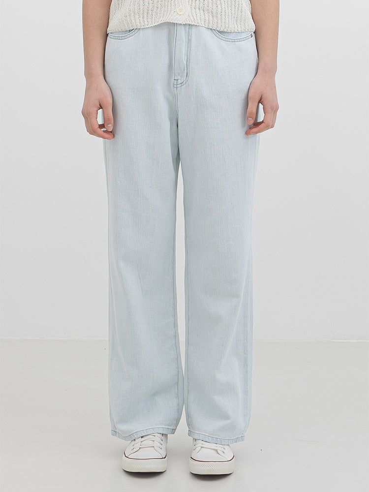 WAAR(ワル)の「W67 WIDE LINEN DENIM PANTS_LIGHT BLUE(Pants)」