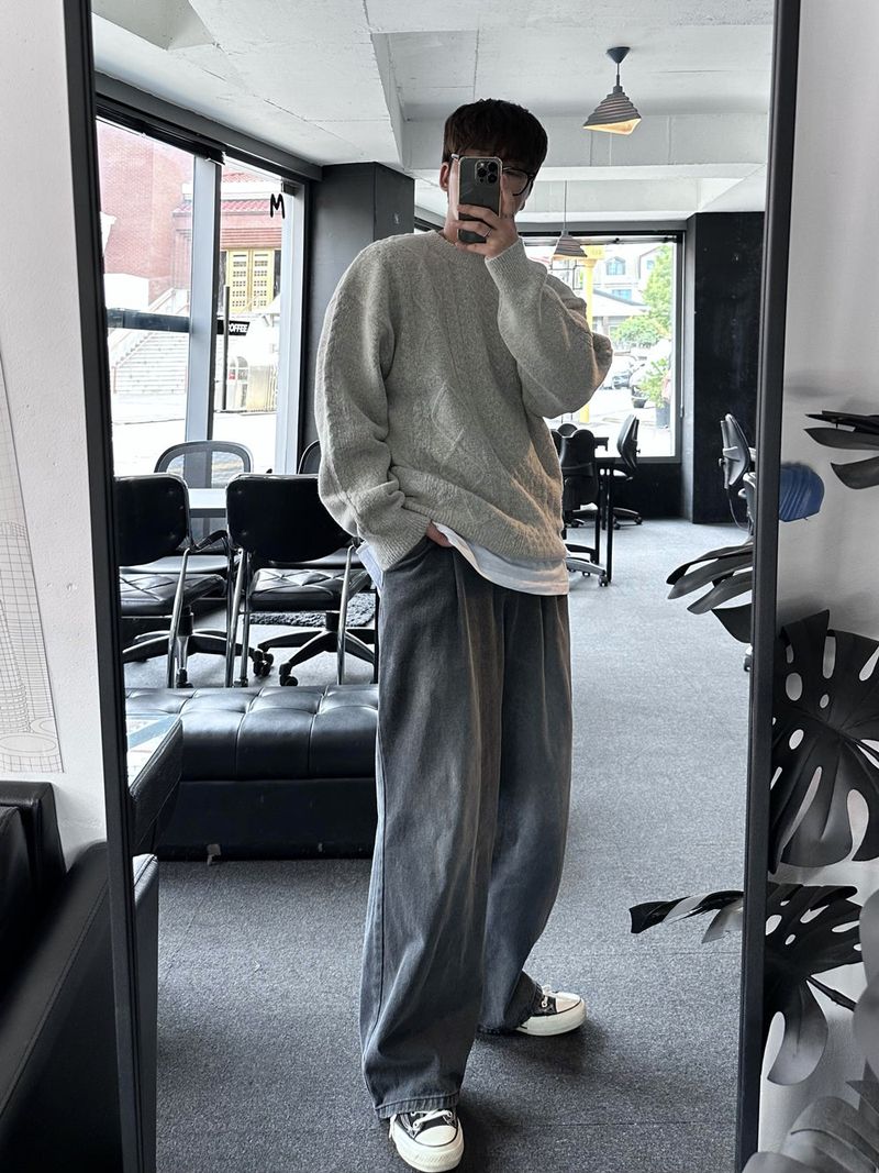 lose loosefit pattern knit