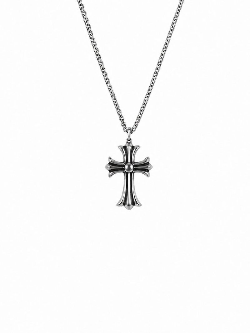 LMN Anderson reversible cross necklace (silver)