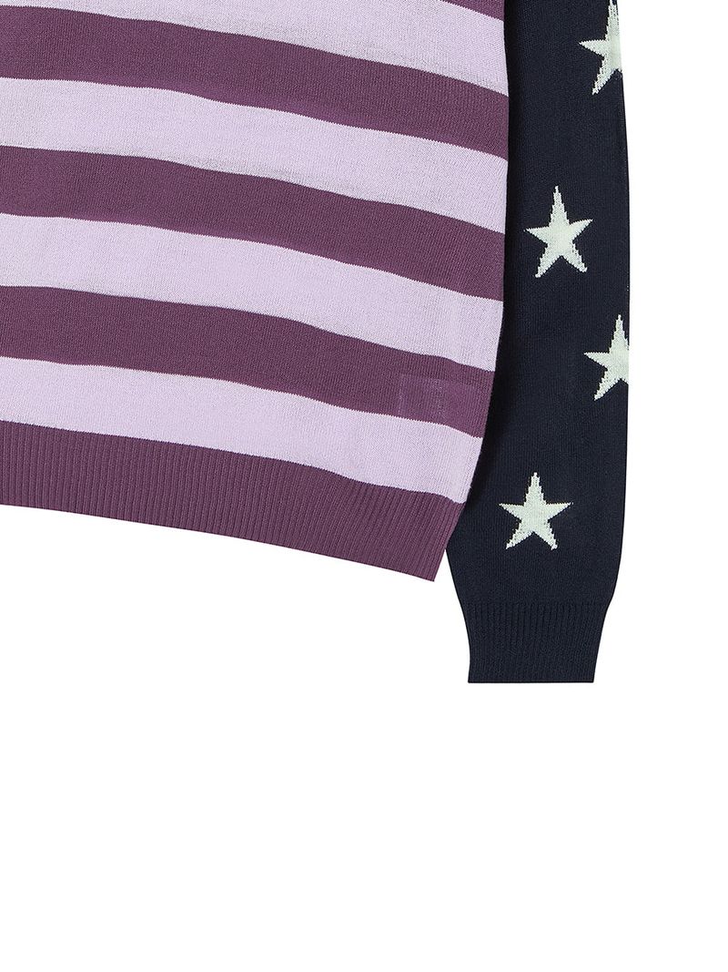 STAR STRIPE KNIT NAVY
