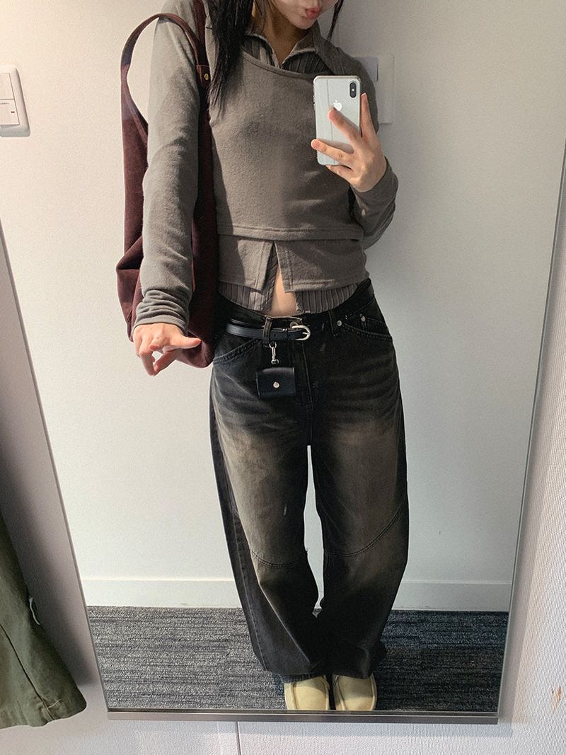 BIAS WIDE JEANS (2C)