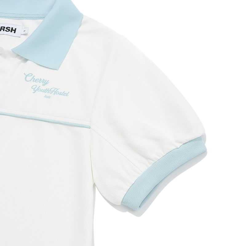 DIVIDE PIQUE T-SHIRT [IVORY]