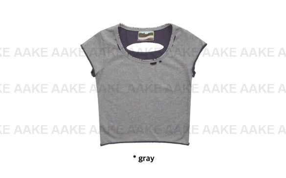 DAMAGE COLOR-BLOCK TEE