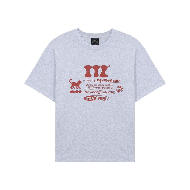 ITZ OFFICIAL LOGO T SHIRT - LIGHT GRAY