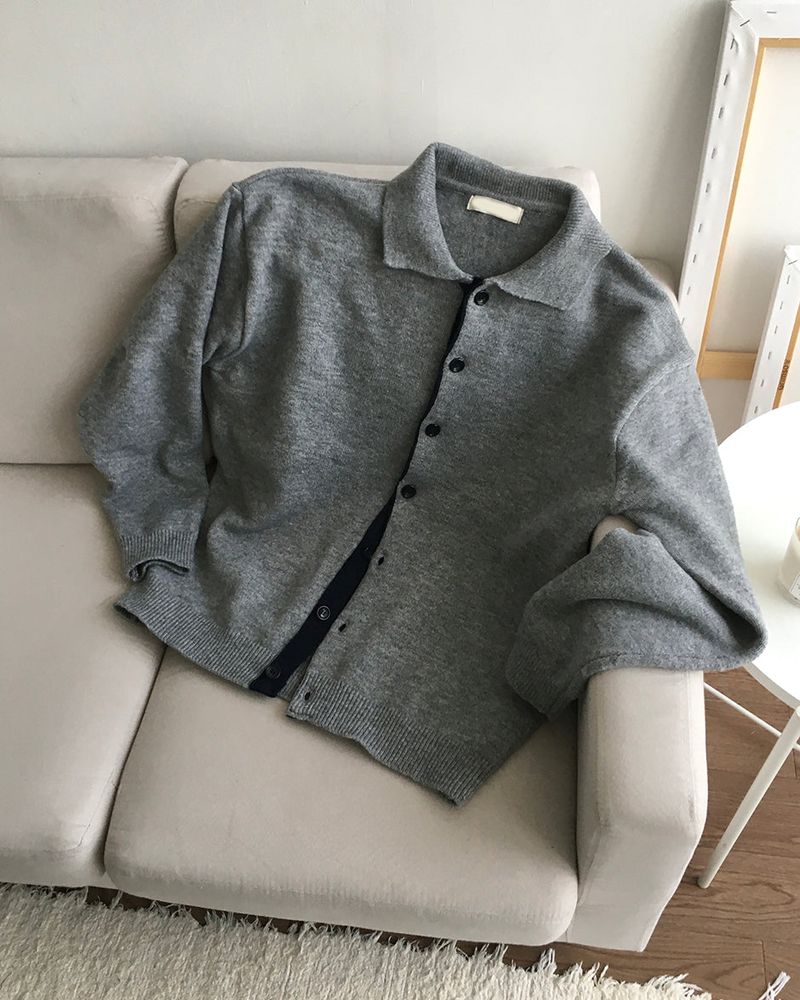 Combi Knit Cardigan