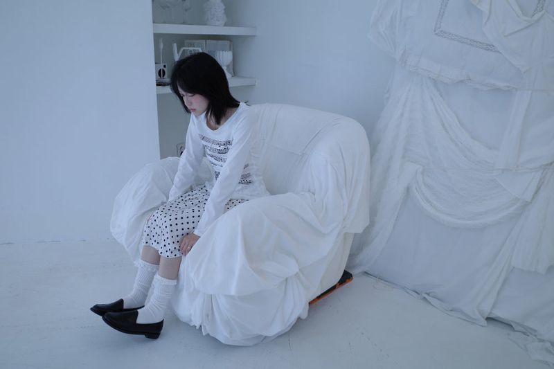 dot pleats midi sk (2color)