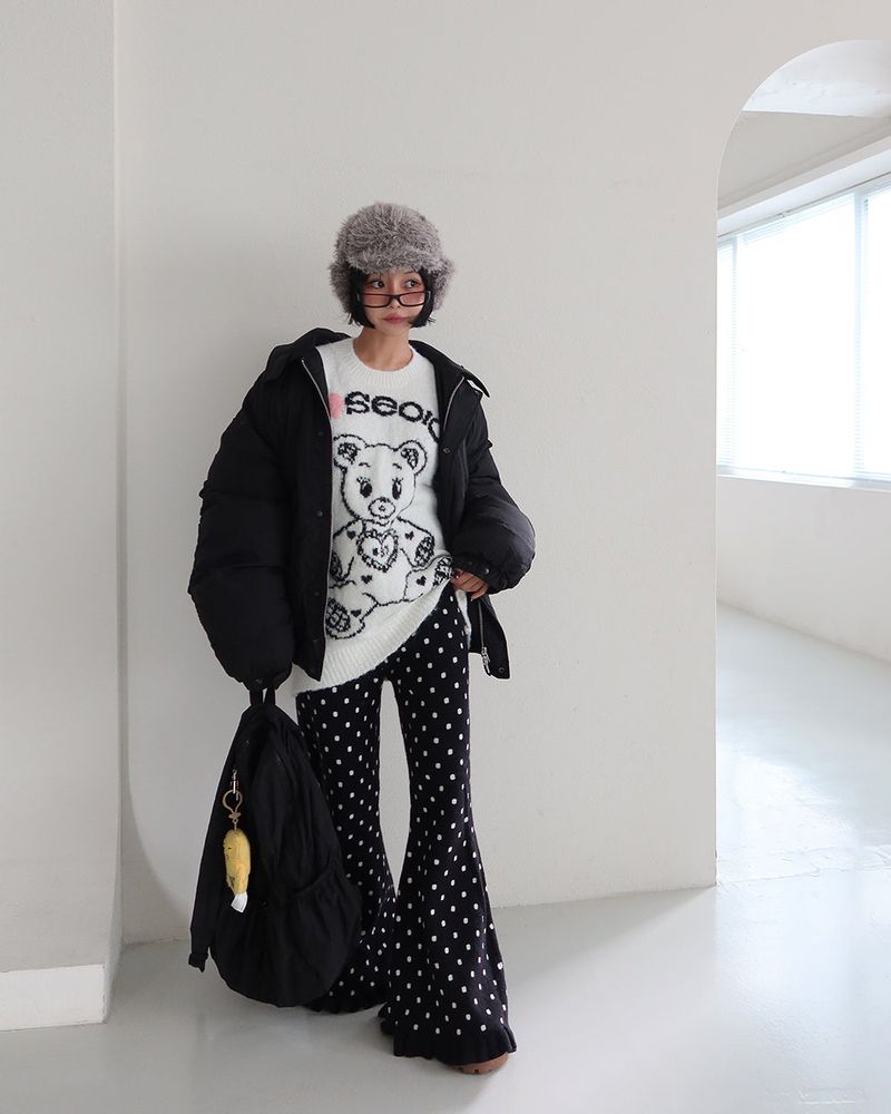 Kitchee bear oversized knitwear