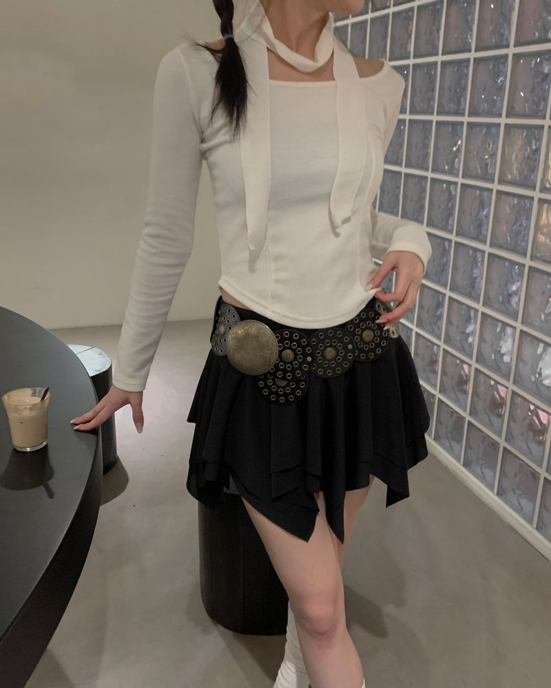 Flare cancan skirt