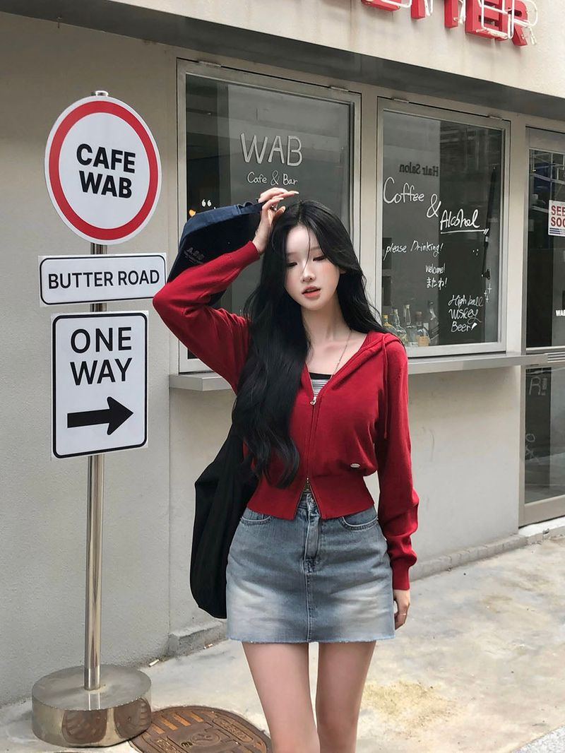 BEIDELLI（ベイデリー）の「[BELLIDE MADE] Kylie, two-way knit zip-up hoodie（Tops）」