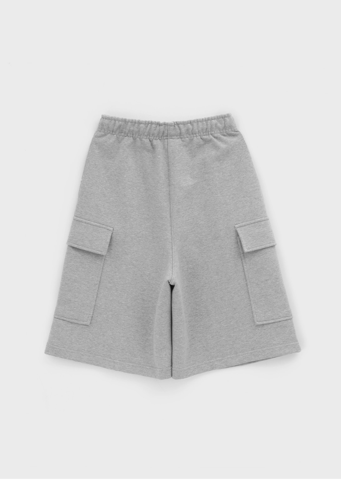 [B-BASIC] Heavy Cotton Cargo Bermuda Banding Pants