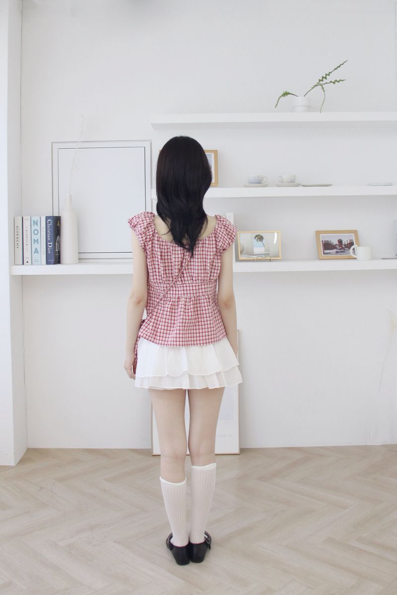 frill cancan mini skirt