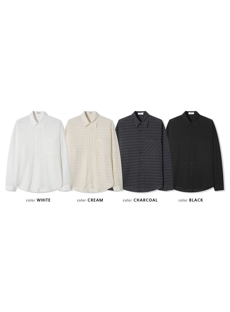 Dark Grid Texture Shirt