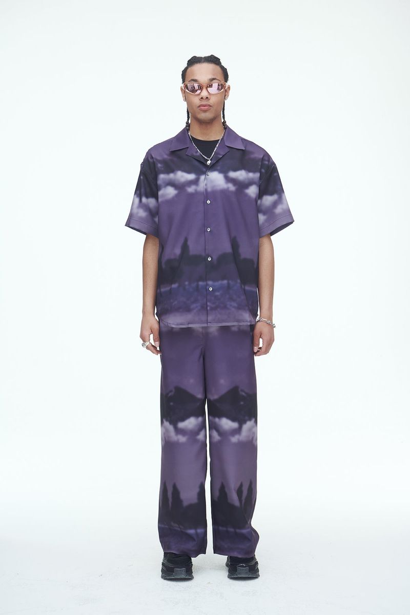 Purple Wind Flow Shirts