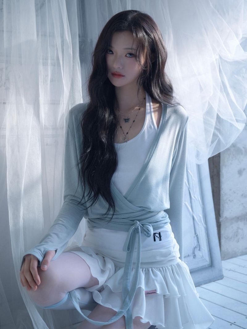Swan Sheer Wrap Cardigan