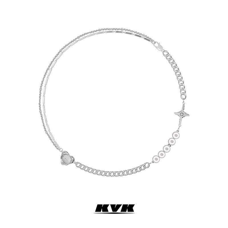 KVK（ケーブイケー）の「KVK クラウドシリーズオブパッチワーク コンビネーションネックレス（アクセサリー）」