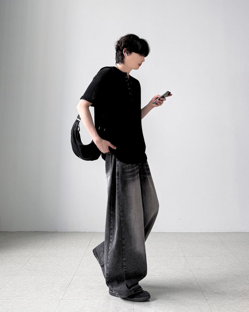 Bellingham Pintuck Wide Denim