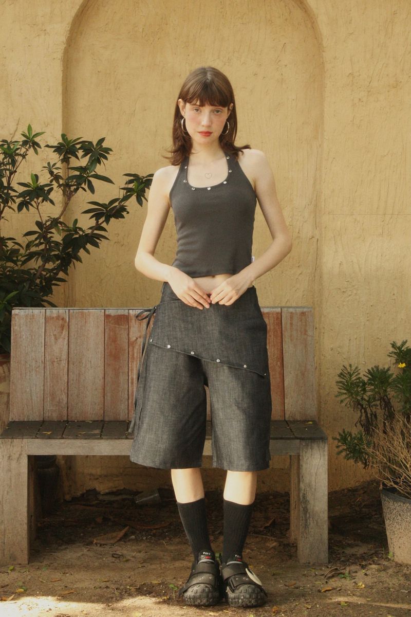 Rivet Halter Tops