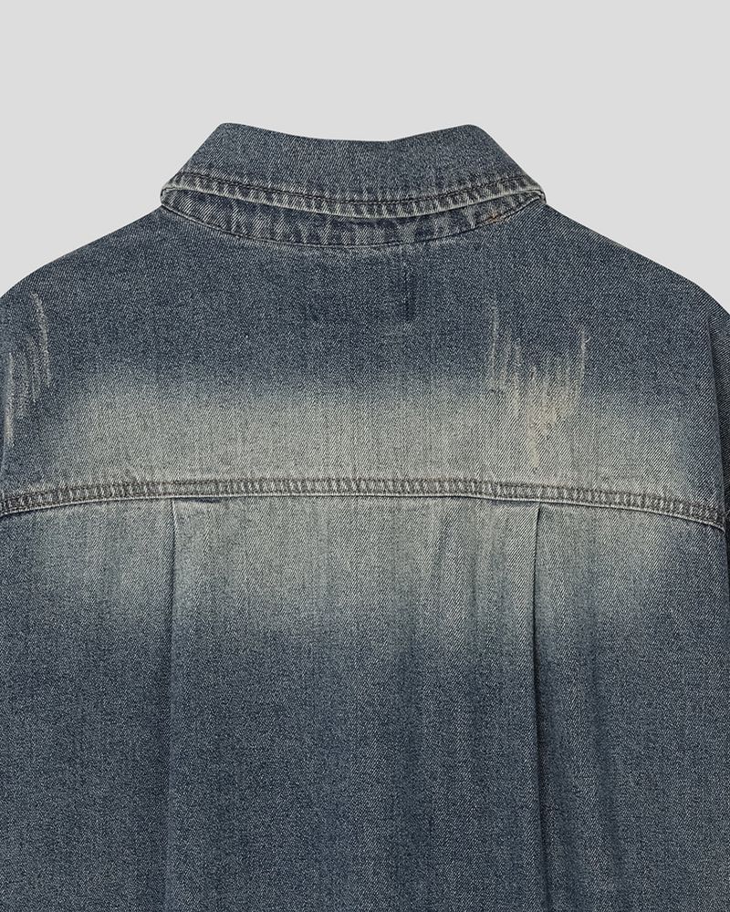 Weather Half Denim Jacket